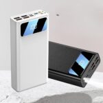60000mah Power Bank 4 USB Fast Charging LED Digital Display - White - Image 2