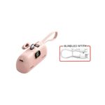 8000mah Dosen Power Bank DX268 Type-C 2 Output Head 2.1A - Pink