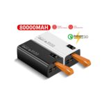 50000mah Dosen Quality 66W Super Fast Charging Type-C Power Bank QC 3.0 - Black - Image 2