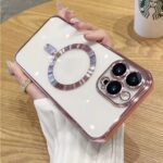 Pink Transparent MagSafe Phone Case