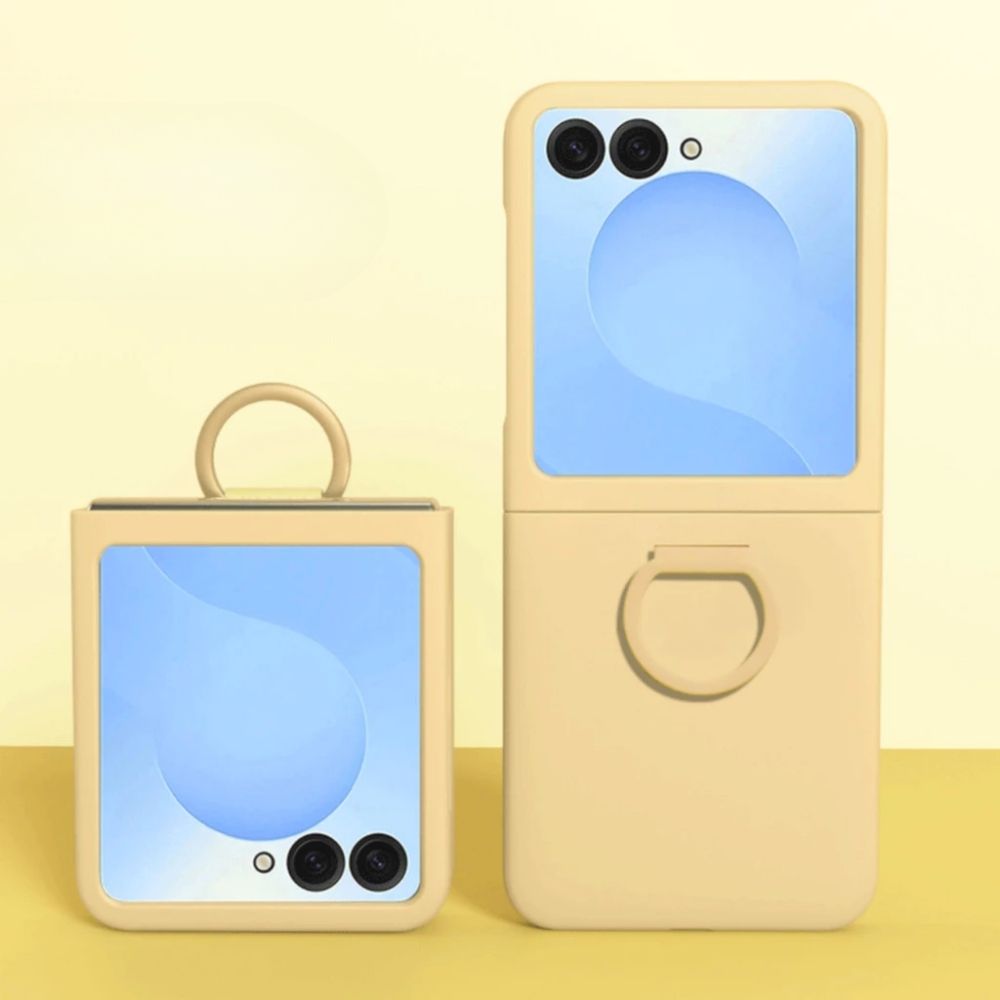 TMG-53.jpg Yellow Minimalist Deluxe Ring Holder Phone Case - Image 1