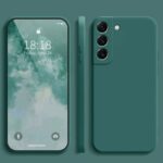 Green Minimalist Colorful Liquid Silicone Phone Case