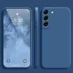 Blue Minimalist Colorful Liquid Silicone Phone Case