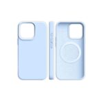 Purple Magnetic Liquid Silicone Phone Case