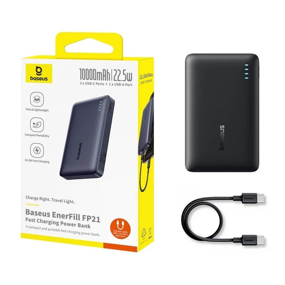 TMG5-49.jpg Black Baseus Fp11 10000mah 22.5W Fast Charging Power Bank - Image 1
